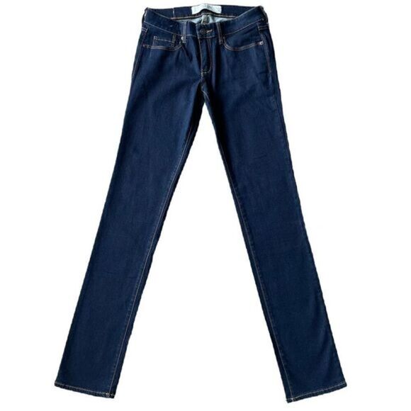 Abercrombie & Fitch “The A&F Skinny” Dark Wash Denim Jeans Women’s Size 2L - Picture 1 of 8